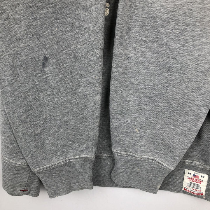 Ralph Lauren POLO JEANS COMPANY RALPH LAUREN Logo Sweatshirt (Men's Size M) cotton gray type Vintage Second Hand