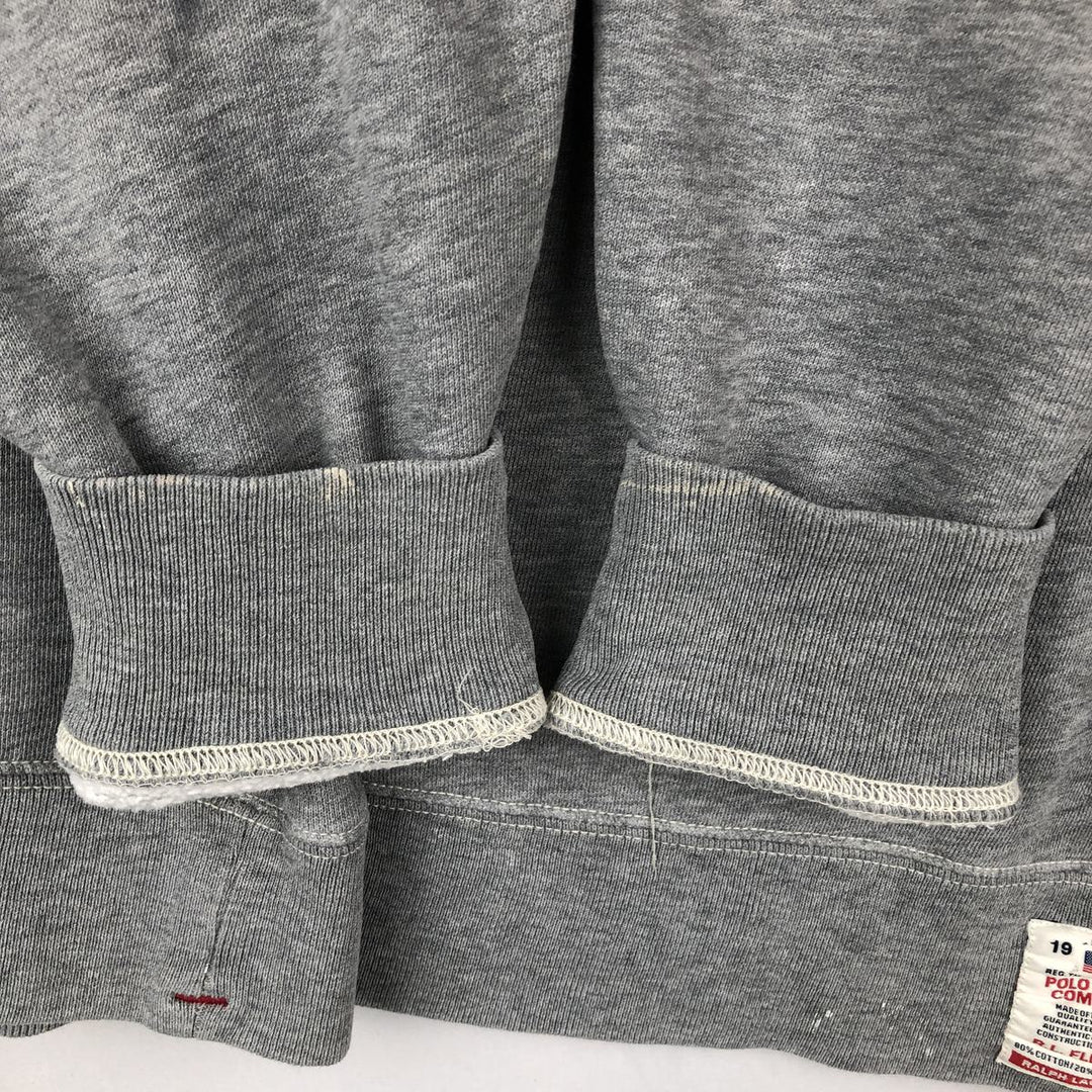 Ralph Lauren POLO JEANS COMPANY RALPH LAUREN Logo Sweatshirt (Men's Size M) cotton gray type Vintage Second Hand