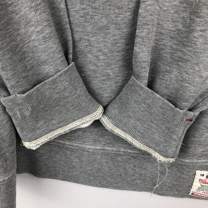 Ralph Lauren POLO JEANS COMPANY RALPH LAUREN Logo Sweatshirt (Men's Size M) cotton gray type Vintage Second Hand