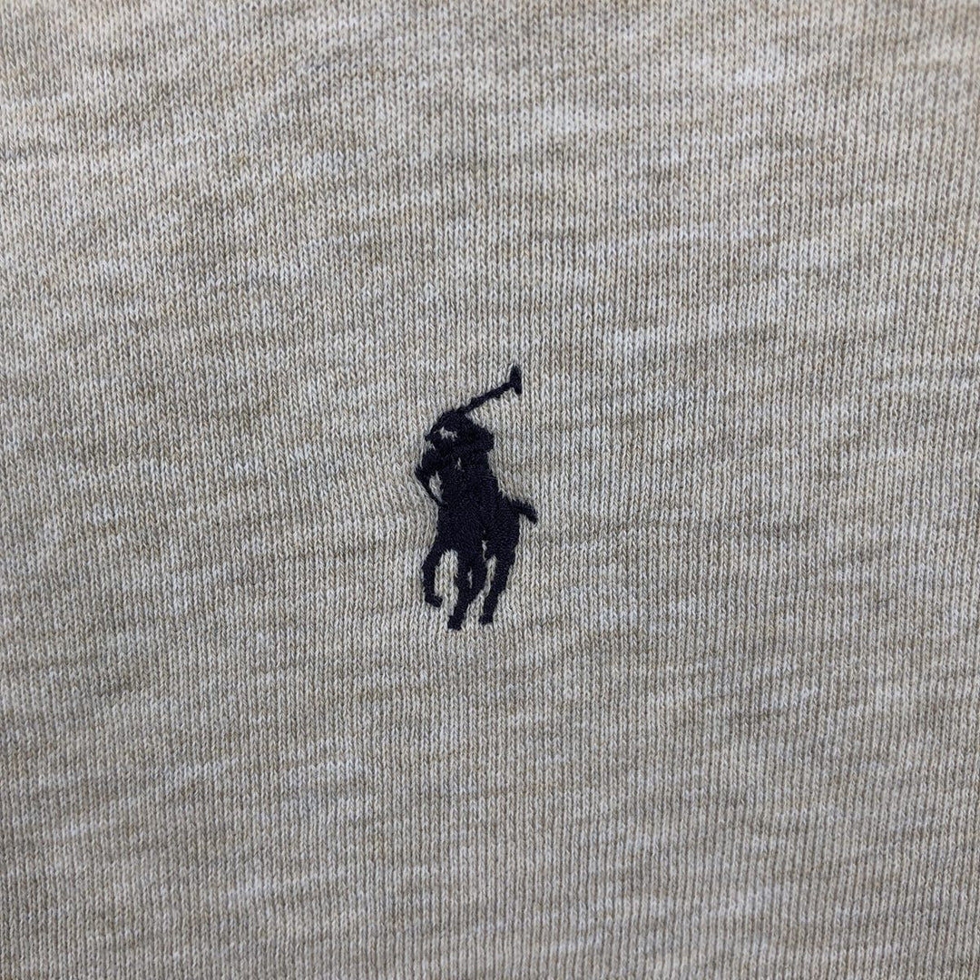 Ralph Lauren POLO by Ralph Lauren One Point Logo Sweatshirt Trainer Men's L size cotton Beige type Vintage Second Hand