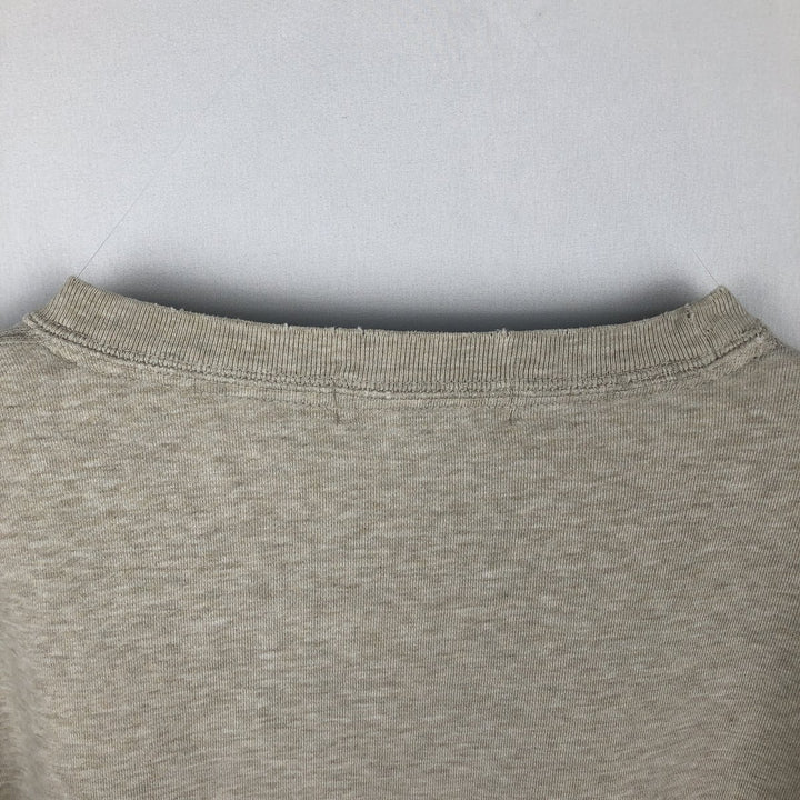 Ralph Lauren POLO by Ralph Lauren One Point Logo Sweatshirt Trainer Men's L size cotton Beige type Vintage Second Hand