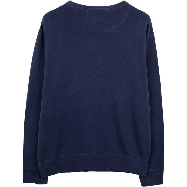 Ralph Lauren POLO by Ralph Lauren One Point Logo Sweatshirt Trainer Men's L size cotton navy blue type Vintage Second Hand
