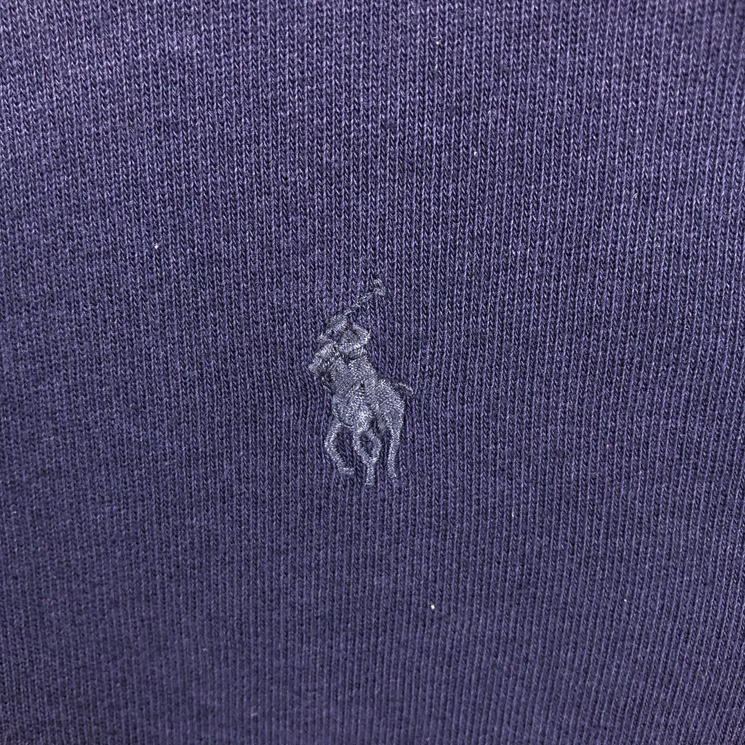 Ralph Lauren POLO by Ralph Lauren One Point Logo Sweatshirt Trainer Men's L size cotton navy blue type Vintage Second Hand