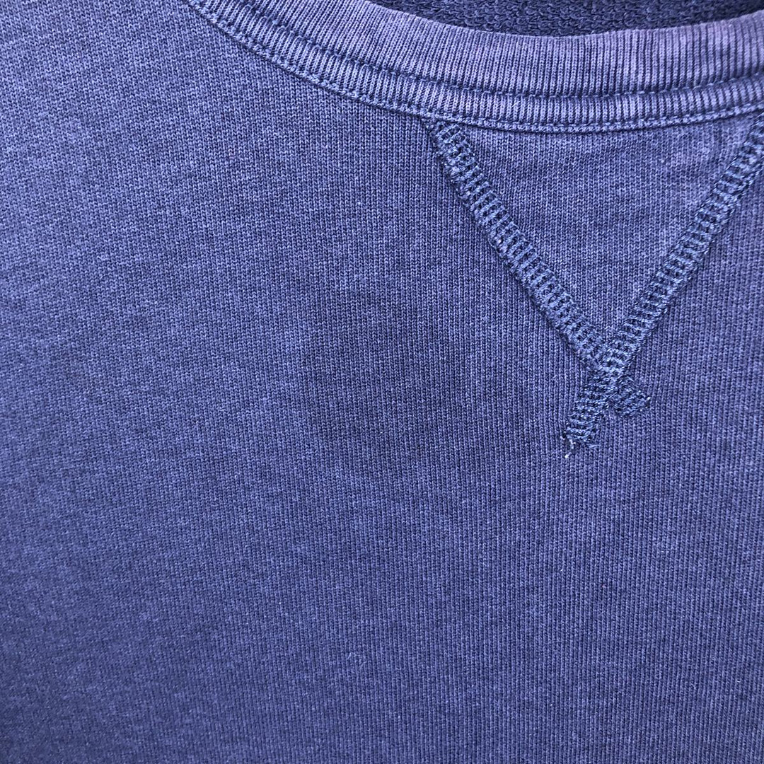 Ralph Lauren POLO by Ralph Lauren One Point Logo Sweatshirt Trainer Men's L size cotton navy blue type Vintage Second Hand