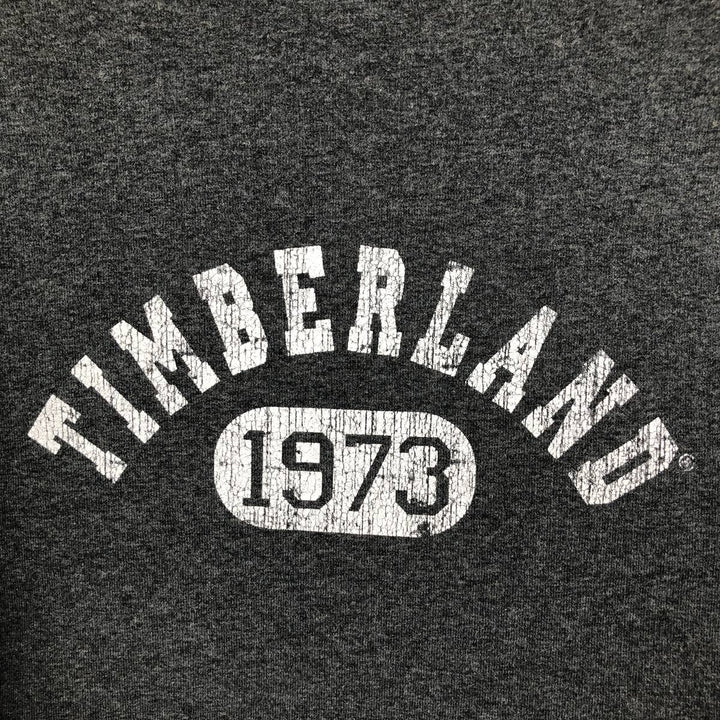 Vintage 90s-00'S Timberland logo sweatshirt, men's size XL cotton gray type Vintage Second Hand