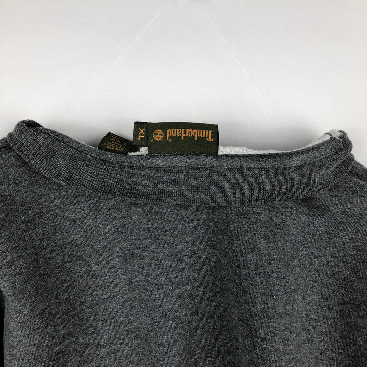 Vintage 90s-00'S Timberland logo sweatshirt, men's size XL cotton gray type Vintage Second Hand