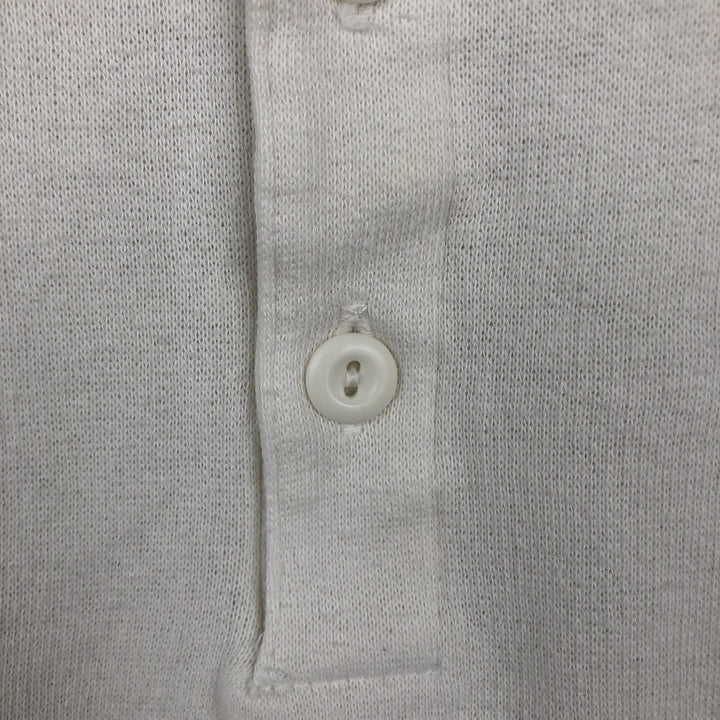 80'S GOTHA surf collared half-button printed sweatshirt, men's size M equivalent, vintage. polyester white type Vintage Second Hand
