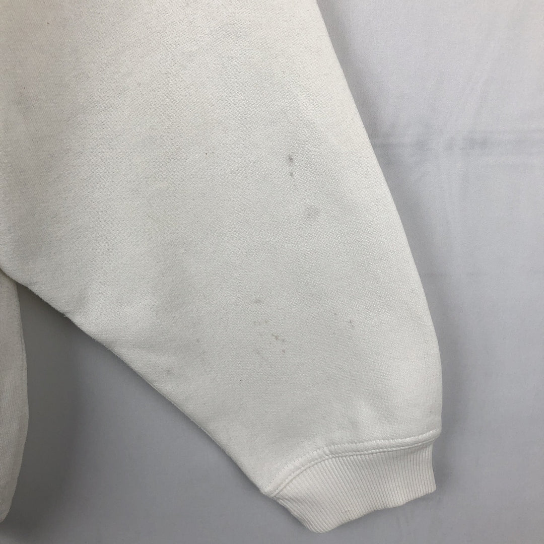 80'S GOTHA surf collared half-button printed sweatshirt, men's size M equivalent, vintage. polyester white type Vintage Second Hand