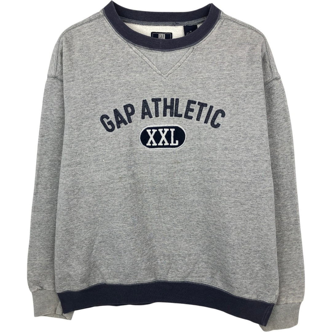 90'S GAP ATHLETIC CLASSIC Logo Sweatshirt, Men's Size M (approx.), Vintage cotton gray type Vintage Second Hand