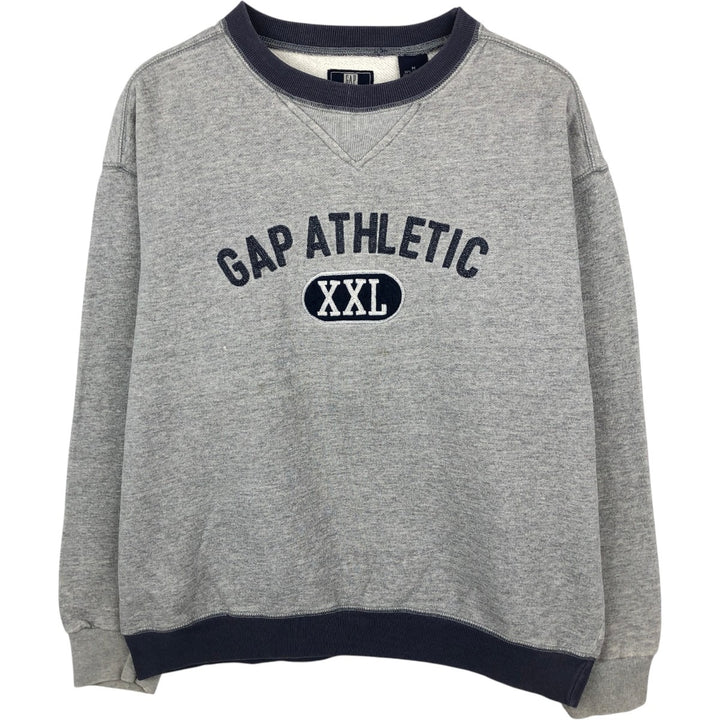 90'S GAP ATHLETIC CLASSIC Logo Sweatshirt, Men's Size M (approx.), Vintage cotton gray type Vintage Second Hand