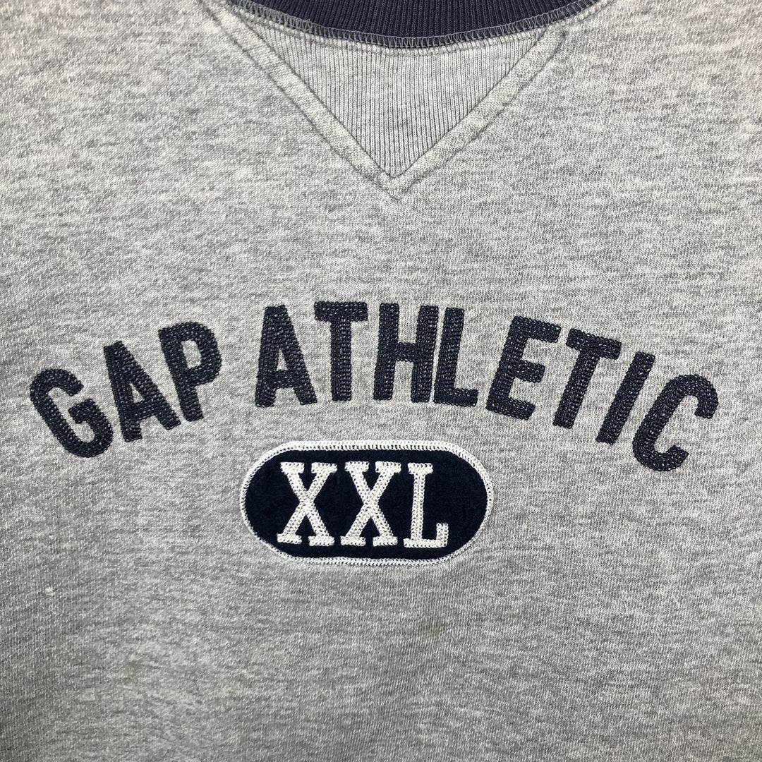 90'S GAP ATHLETIC CLASSIC Logo Sweatshirt, Men's Size M (approx.), Vintage cotton gray type Vintage Second Hand