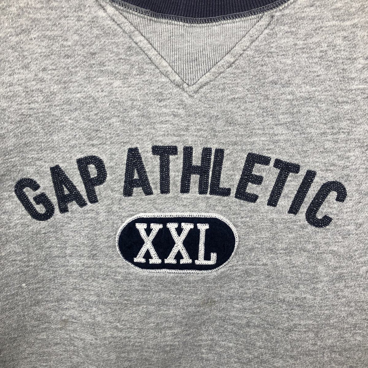 90'S GAP ATHLETIC CLASSIC Logo Sweatshirt, Men's Size M (approx.), Vintage cotton gray type Vintage Second Hand