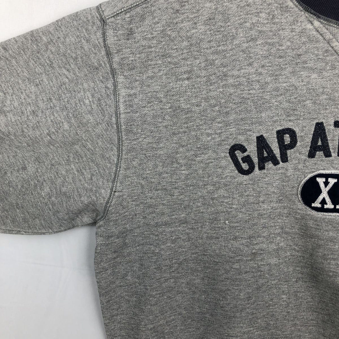 90'S GAP ATHLETIC CLASSIC Logo Sweatshirt, Men's Size M (approx.), Vintage cotton gray type Vintage Second Hand