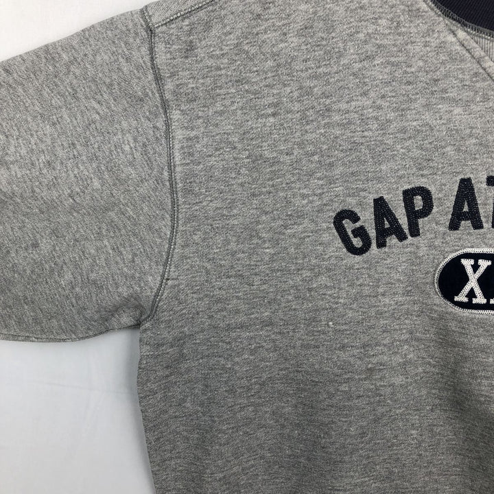 90'S GAP ATHLETIC CLASSIC Logo Sweatshirt, Men's Size M (approx.), Vintage cotton gray type Vintage Second Hand