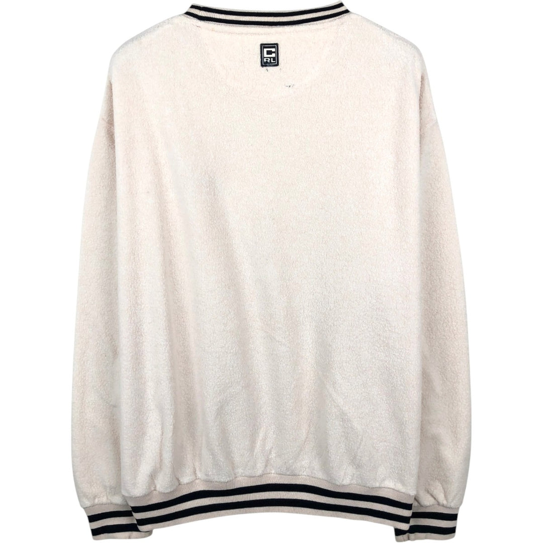 Ralph Lauren CHAPS Logo Sweatshirt (Men's Size M) cotton ivory Vintage Second Hand