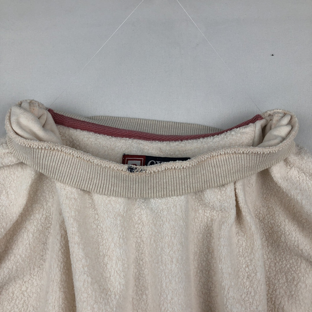 Ralph Lauren CHAPS Logo Sweatshirt (Men's Size M) cotton ivory Vintage Second Hand