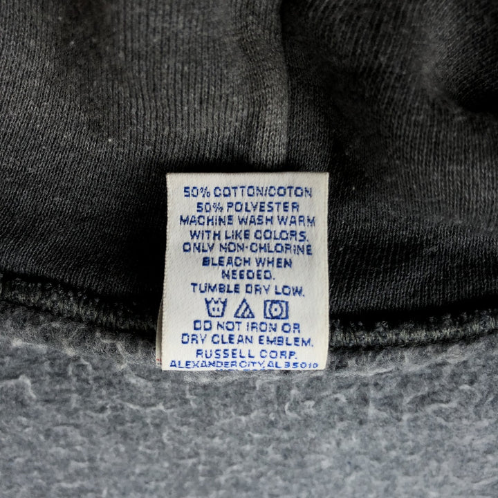 Russell Athletic Full-Zip Sweatshirt Hoodie, Men's Size XL (approx.) cotton navy blue type Vintage Second Hand