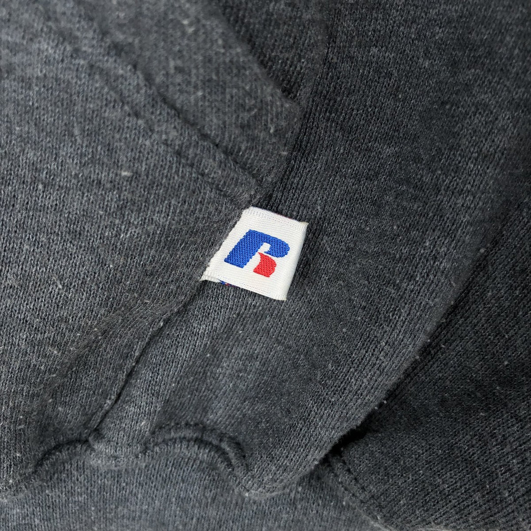 Russell Athletic Full-Zip Sweatshirt Hoodie, Men's Size XL (approx.) cotton navy blue type Vintage Second Hand