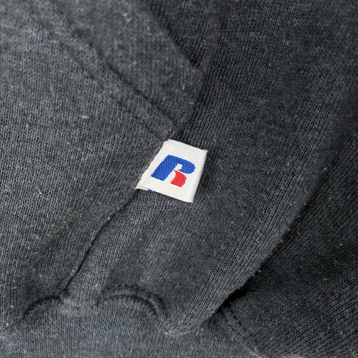 Russell Athletic Full-Zip Sweatshirt Hoodie, Men's Size XL (approx.) cotton navy blue type Vintage Second Hand