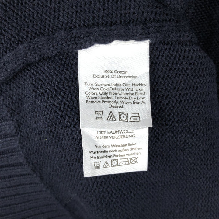 Russell Athletic Full-Zip Sweatshirt Hoodie, Men's Size XL (approx.) cotton navy blue type Vintage Second Hand