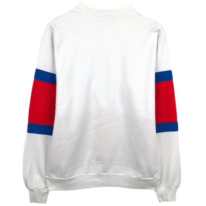 80s-90'S Logo Seven NBA Detroit Pistons Print Sweatshirt, Made in USA, Men's Size L (Equivalent), Vintage polyester white type Vintage Second Hand