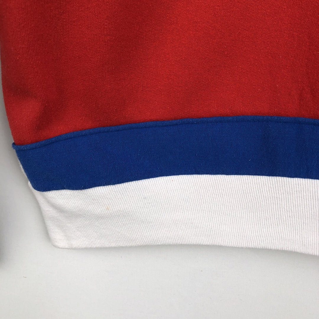 80s-90'S Logo Seven NBA Detroit Pistons Print Sweatshirt, Made in USA, Men's Size L (Equivalent), Vintage polyester white type Vintage Second Hand