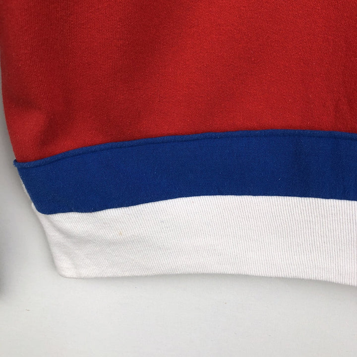 80s-90'S Logo Seven NBA Detroit Pistons Print Sweatshirt, Made in USA, Men's Size L (Equivalent), Vintage polyester white type Vintage Second Hand
