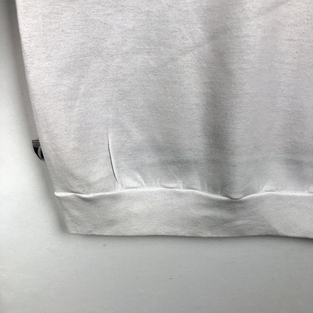80s-90'S Logo Seven NBA Detroit Pistons Print Sweatshirt, Made in USA, Men's Size L (Equivalent), Vintage polyester white type Vintage Second Hand