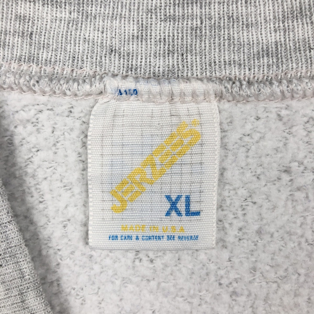 90'S JERSEYS NFL DALLAS COWBOYS printed sweatshirt, made in USA, men's size XL equivalent. cotton gray type Vintage Second Hand