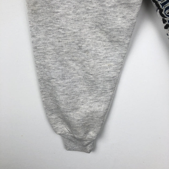 90'S JERSEYS NFL DALLAS COWBOYS printed sweatshirt, made in USA, men's size XL equivalent. cotton gray type Vintage Second Hand