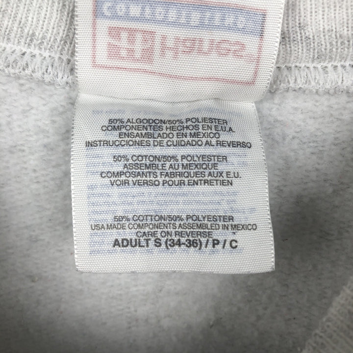 90s-00'S Hanes COMFORTBLEND Cat Pattern 3-Piece College Sweatshirt (Men's Size S) cotton gray type Vintage Second Hand