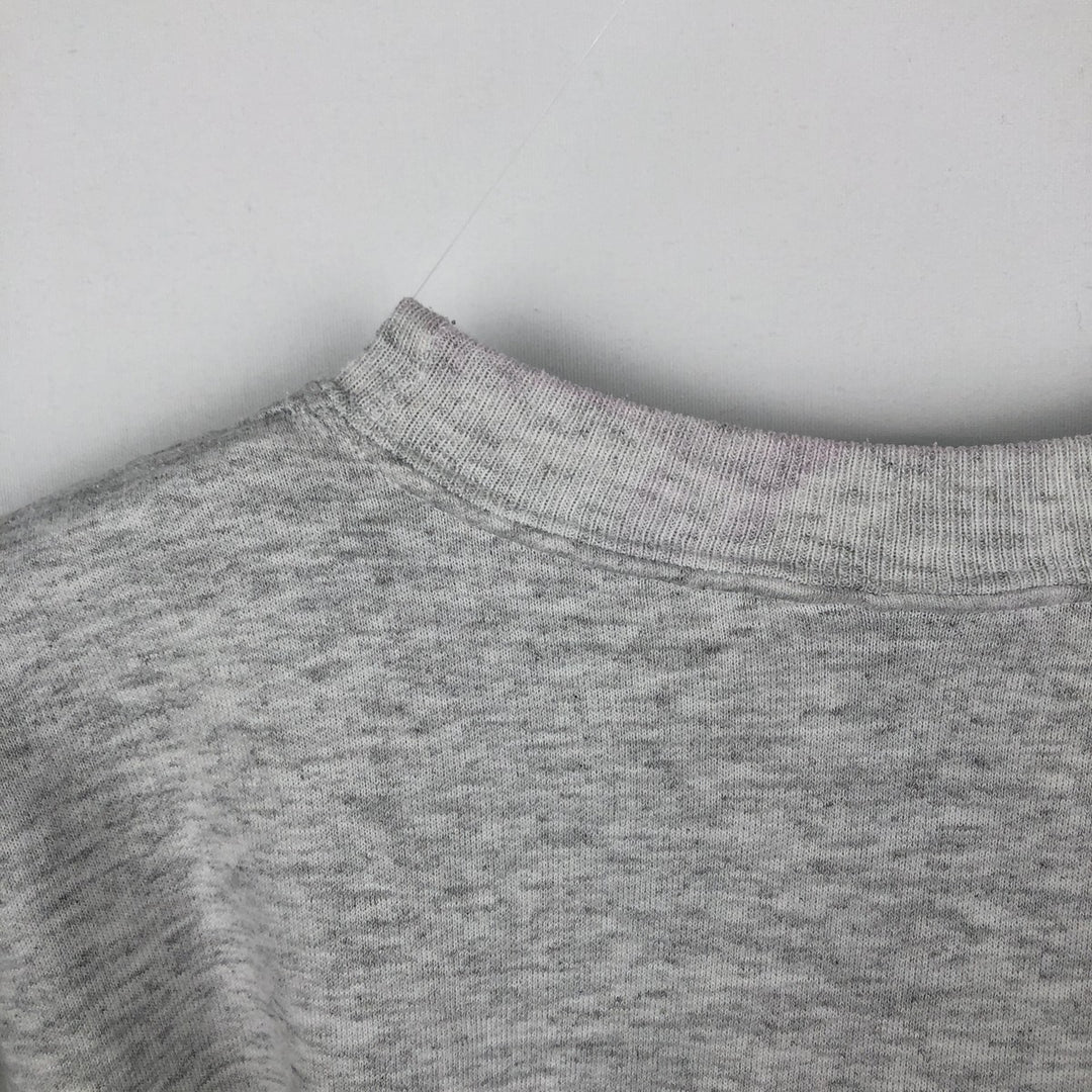 90s-00'S Hanes COMFORTBLEND Cat Pattern 3-Piece College Sweatshirt (Men's Size S) cotton gray type Vintage Second Hand
