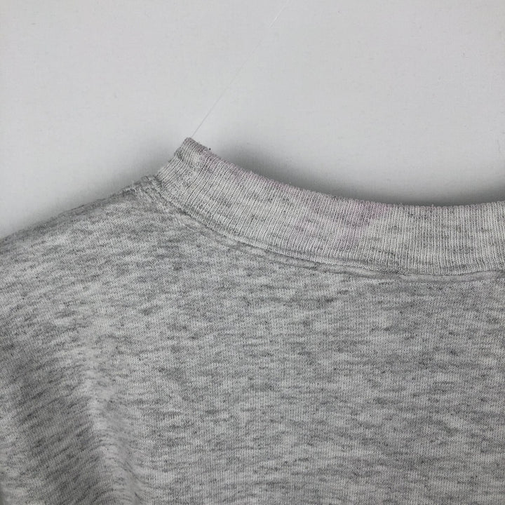 90s-00'S Hanes COMFORTBLEND Cat Pattern 3-Piece College Sweatshirt (Men's Size S) cotton gray type Vintage Second Hand