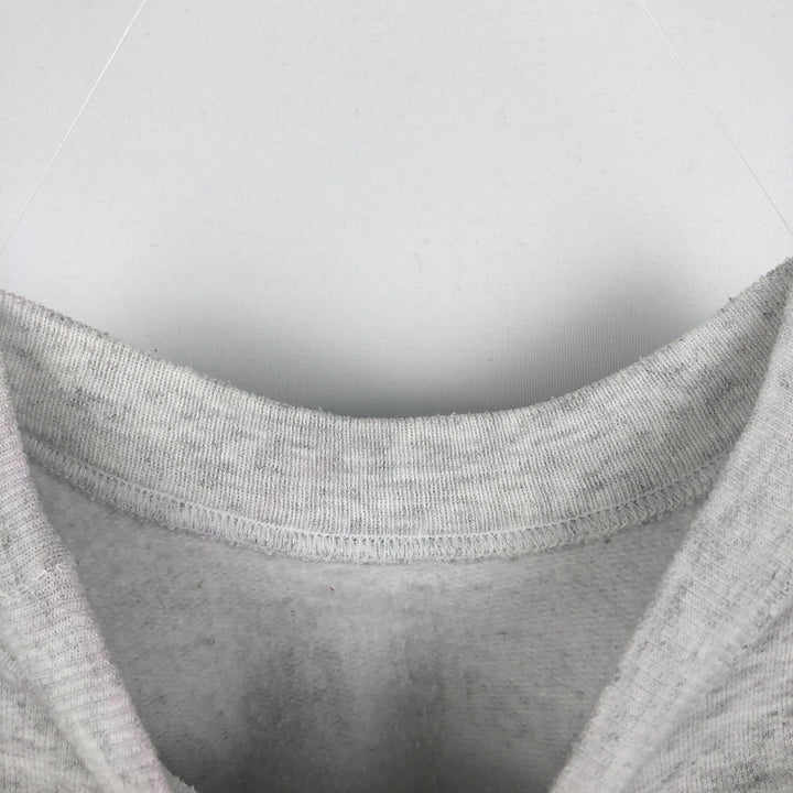 90s-00'S Hanes COMFORTBLEND Cat Pattern 3-Piece College Sweatshirt (Men's Size S) cotton gray type Vintage Second Hand