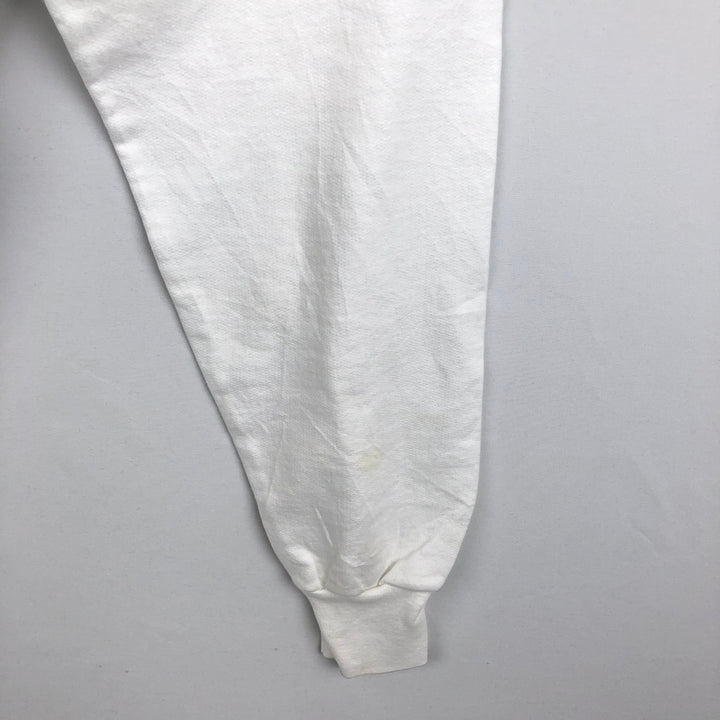 70s-80'S STANFIELD'S Oaklawn Farm Zoo Lion Pattern Advertising Sweatshirt (Men's Size M) polyester white type Vintage Second Hand