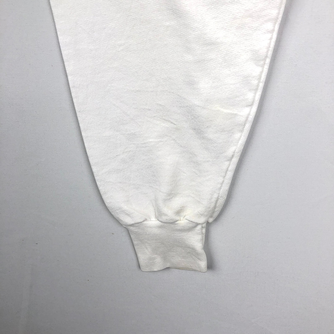 70s-80'S STANFIELD'S Oaklawn Farm Zoo Lion Pattern Advertising Sweatshirt (Men's Size M) polyester white type Vintage Second Hand