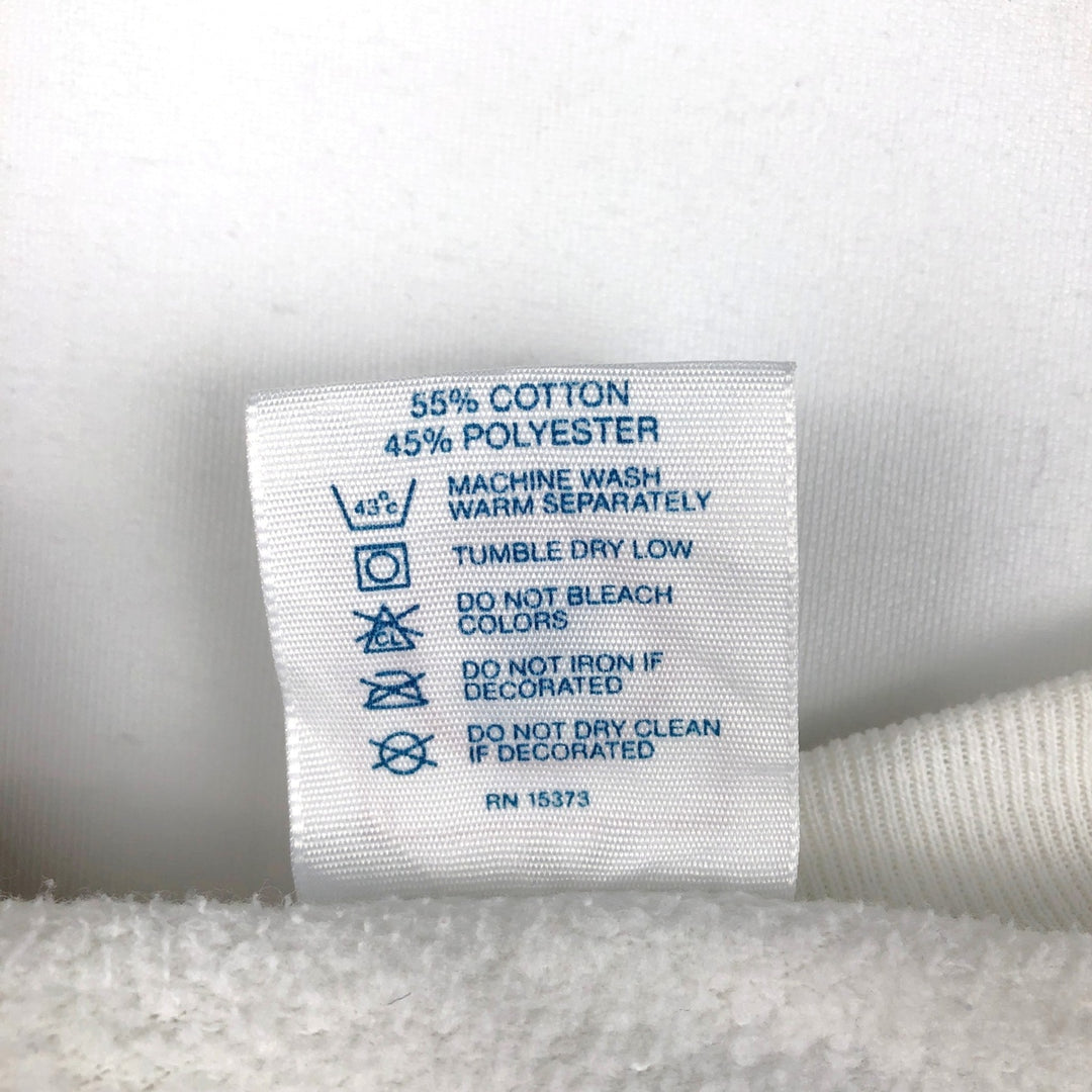 90'S Delta (DELTA) Dog Print Sweatshirt, Men's Size L (approx.), Vintage cotton white type Vintage Second Hand