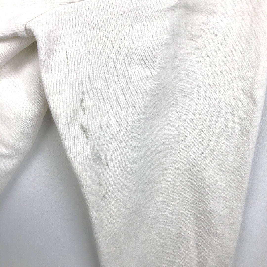 90'S Delta (DELTA) Dog Print Sweatshirt, Men's Size L (approx.), Vintage cotton white type Vintage Second Hand