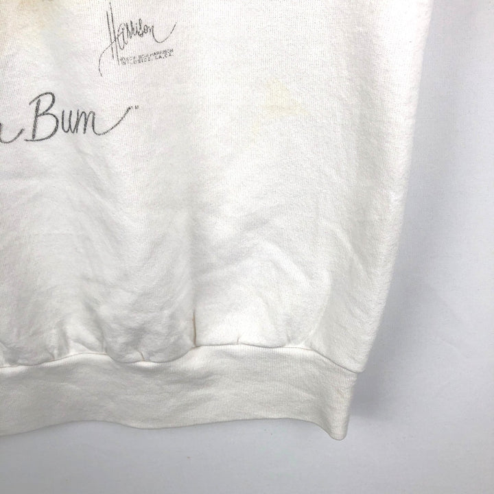 90'S Delta (DELTA) Dog Print Sweatshirt, Men's Size L (approx.), Vintage cotton white type Vintage Second Hand