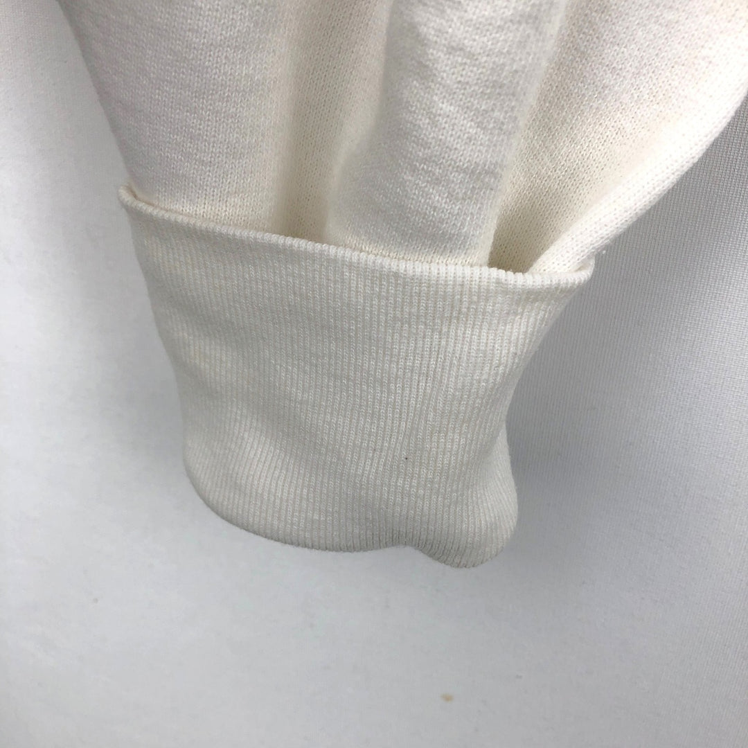 90'S Delta (DELTA) Dog Print Sweatshirt, Men's Size L (approx.), Vintage cotton white type Vintage Second Hand