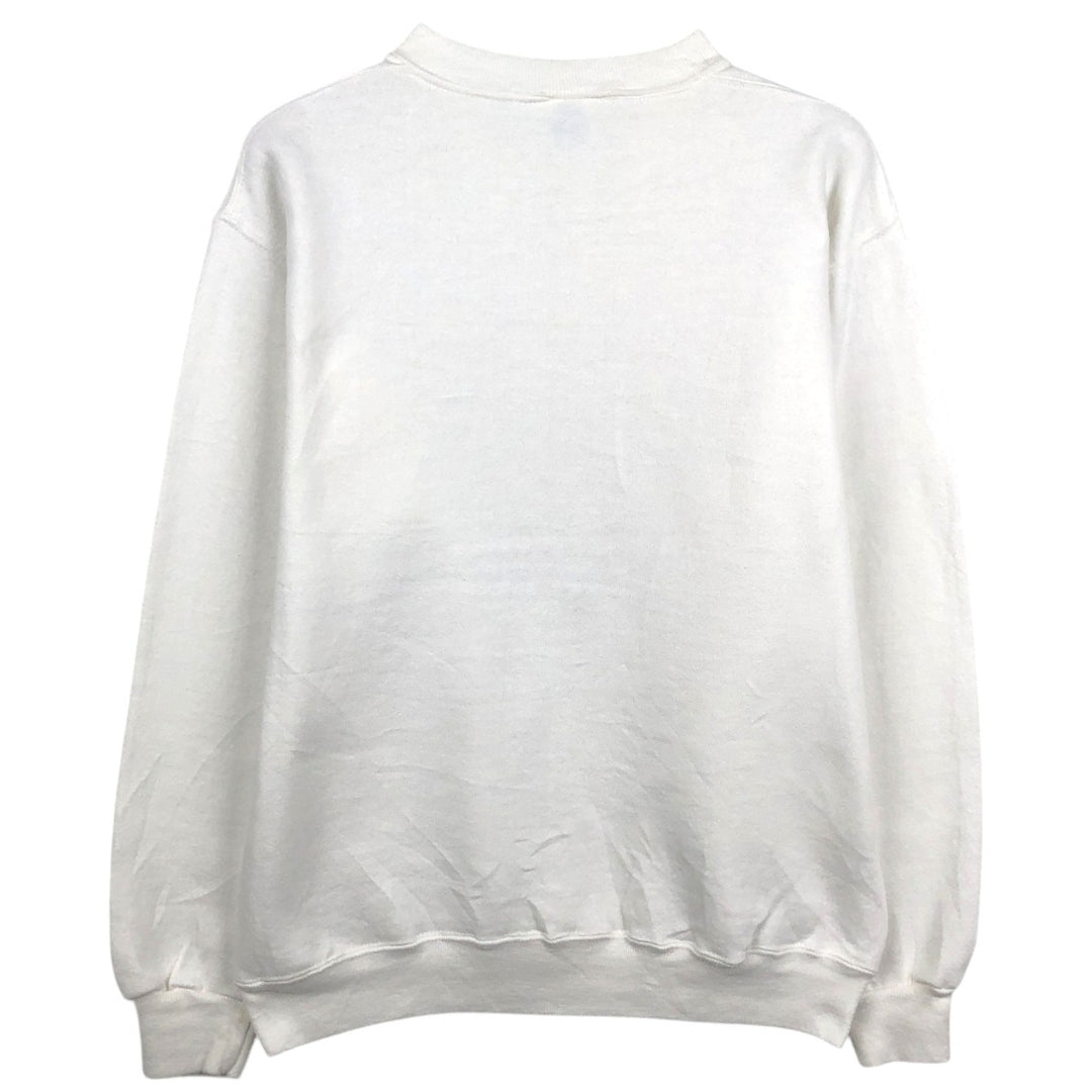90'S Russell plain blank sweatshirt, sweatshirt, made in USA, men's size M, vintage polyester white type Vintage Second Hand