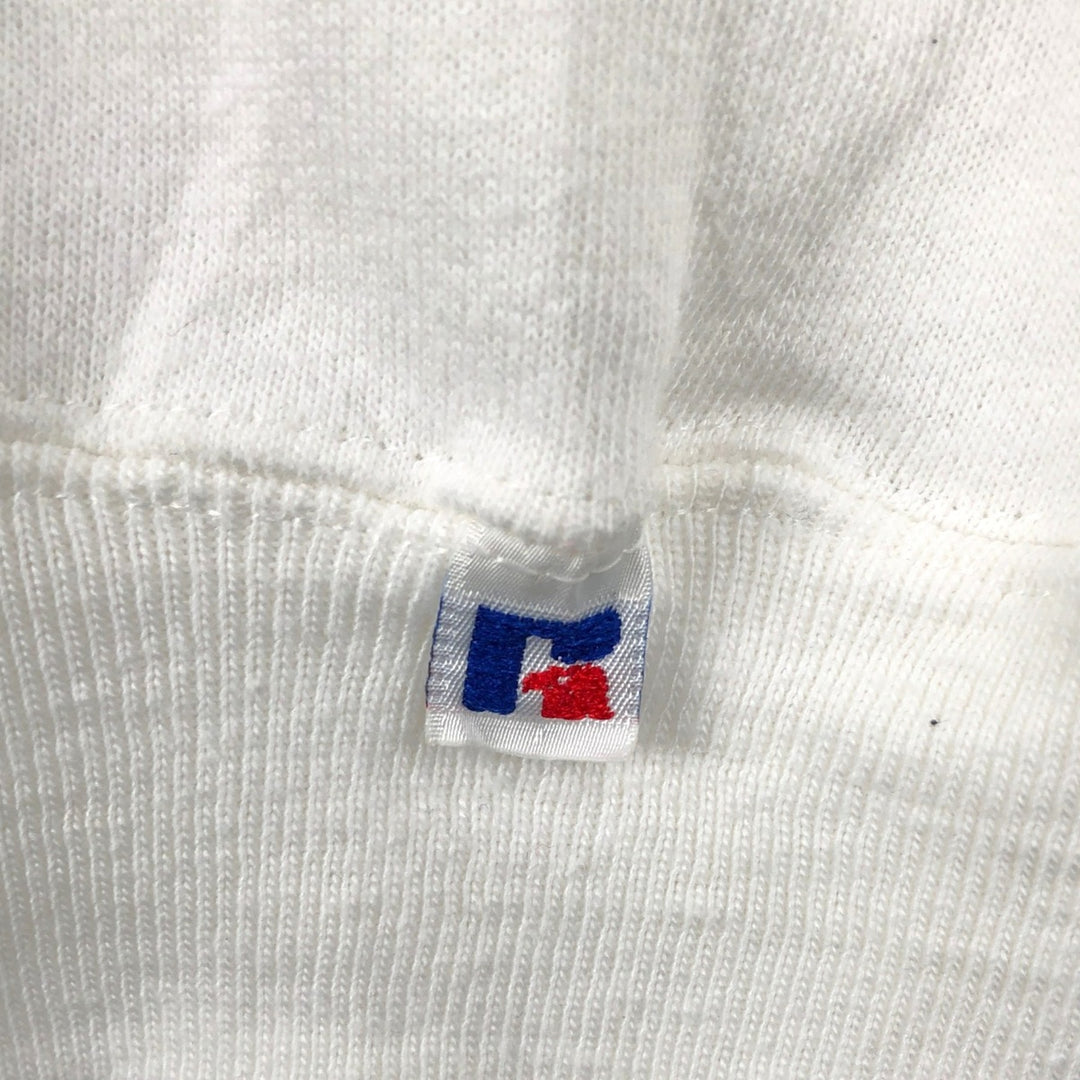 90'S Russell plain blank sweatshirt, sweatshirt, made in USA, men's size M, vintage polyester white type Vintage Second Hand