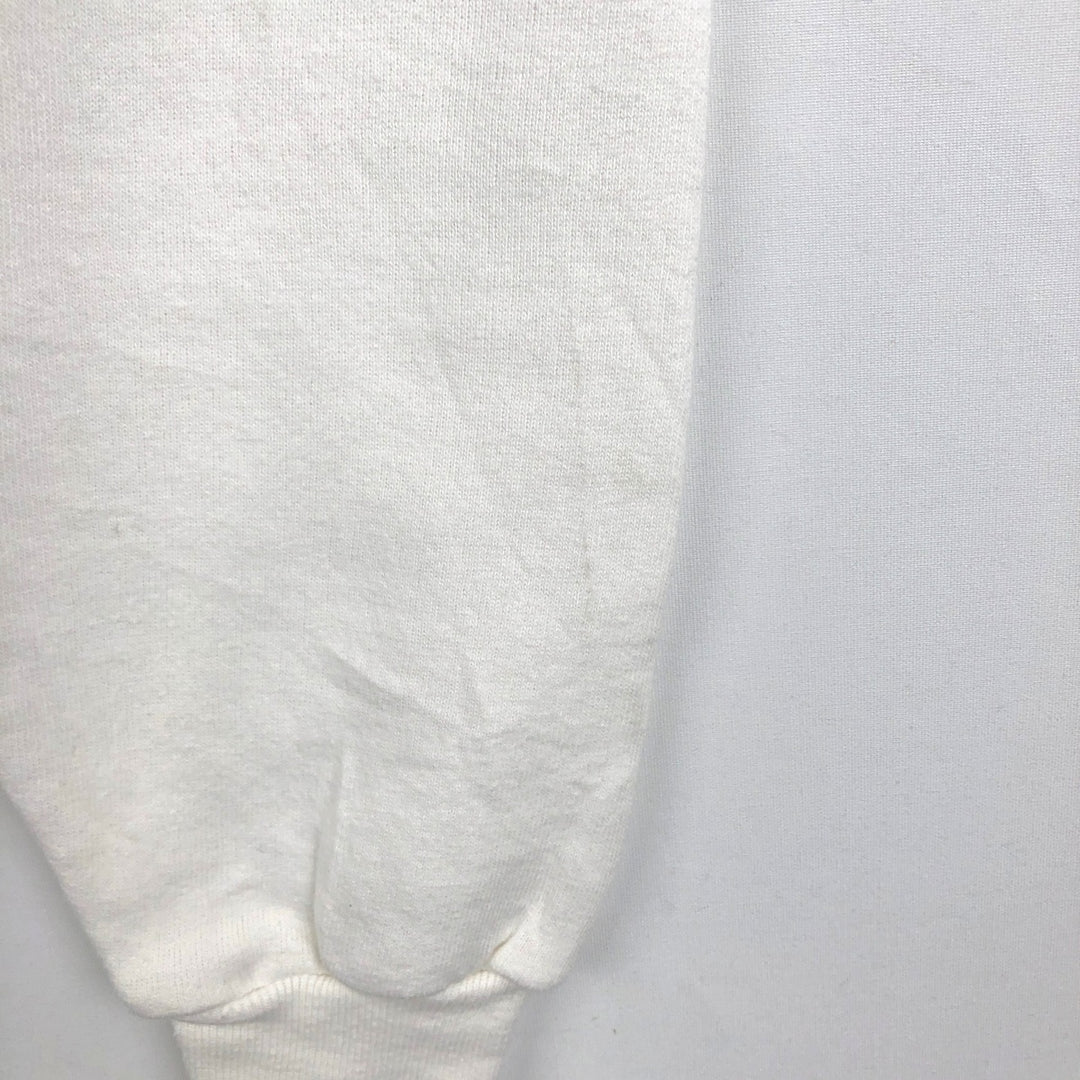 90'S Russell plain blank sweatshirt, sweatshirt, made in USA, men's size M, vintage polyester white type Vintage Second Hand