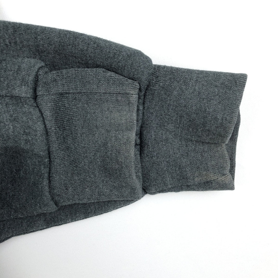90'S Russell plain blank sweatshirt, men's M size, vintage cotton Charcoal Vintage Second Hand
