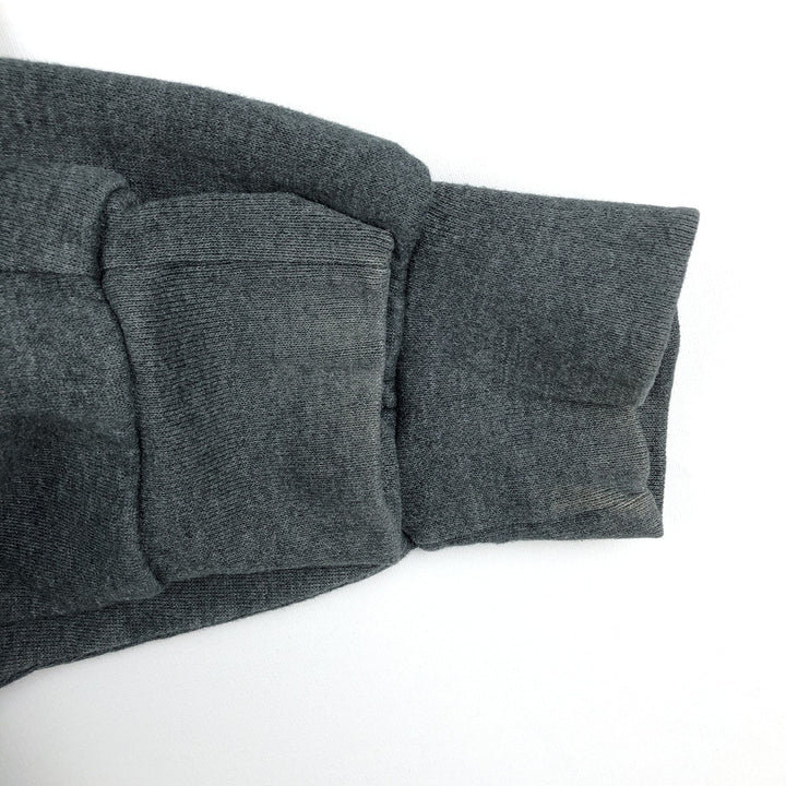 90'S Russell plain blank sweatshirt, men's M size, vintage cotton Charcoal Vintage Second Hand