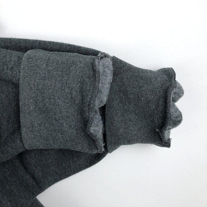 90'S Russell plain blank sweatshirt, men's M size, vintage cotton Charcoal Vintage Second Hand