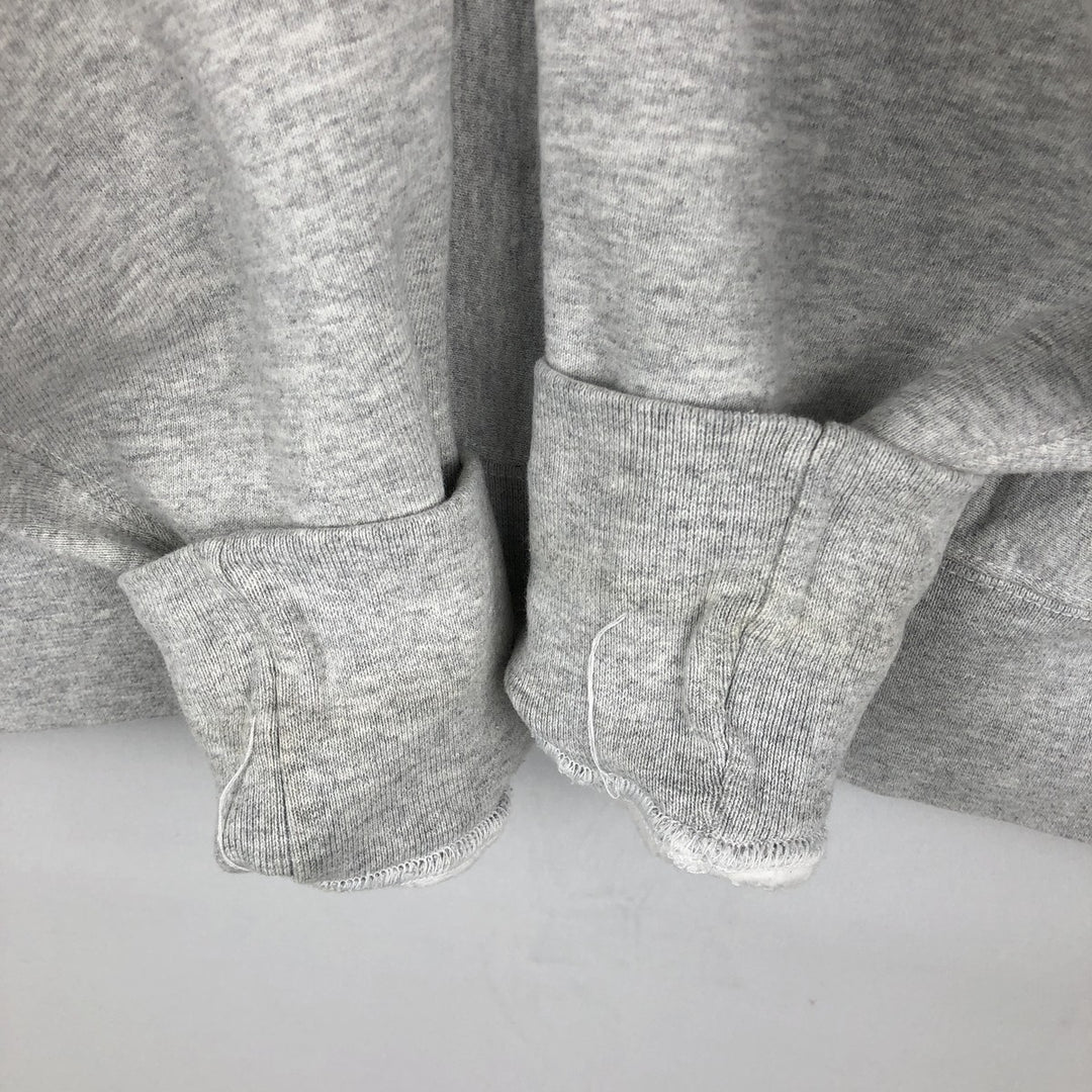 90'S The Cotton Exchange College Sweatshirt Pullover Hoodie, Made in USA, Men's XL equivalent, Vintage cotton gray type Vintage Second Hand