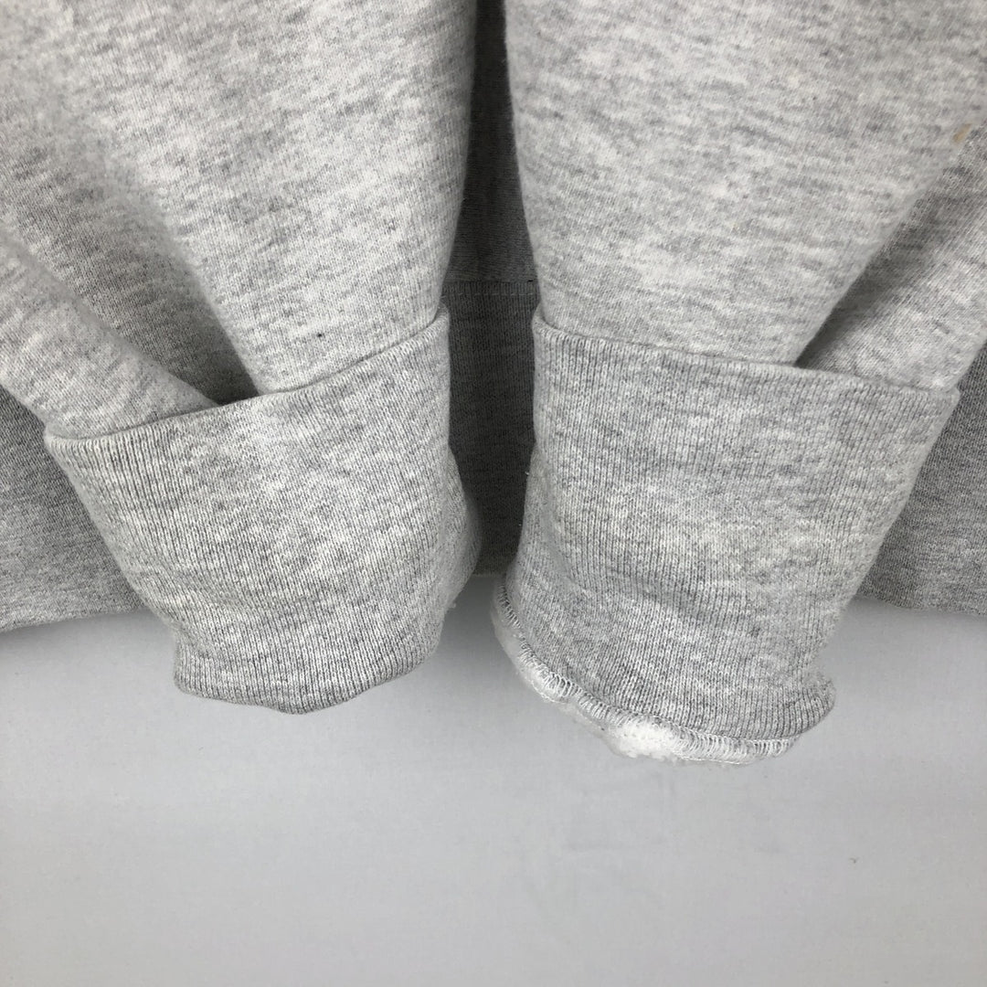 90'S The Cotton Exchange College Sweatshirt Pullover Hoodie, Made in USA, Men's XL equivalent, Vintage cotton gray type Vintage Second Hand