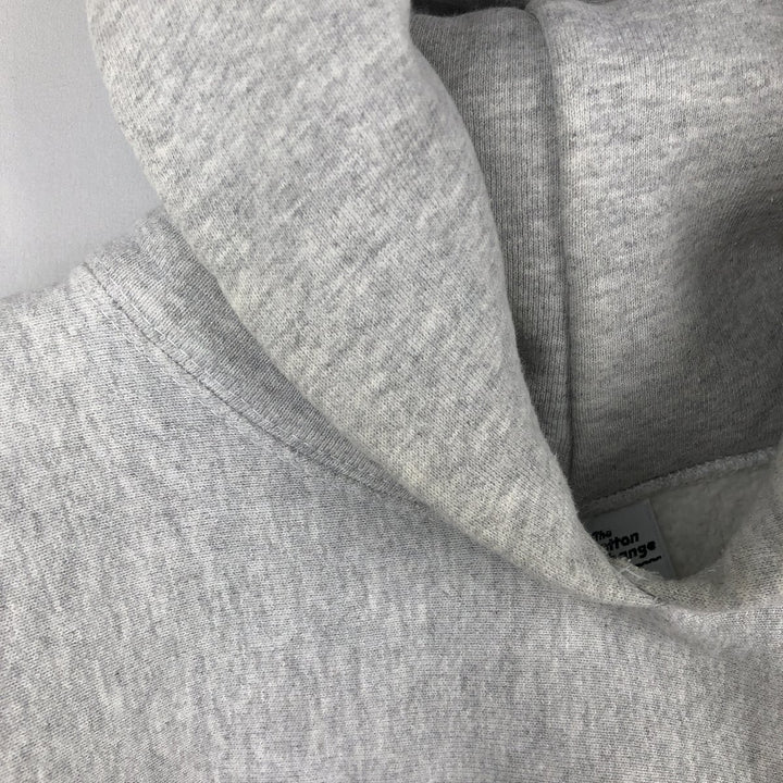 90'S The Cotton Exchange College Sweatshirt Pullover Hoodie, Made in USA, Men's XL equivalent, Vintage cotton gray type Vintage Second Hand