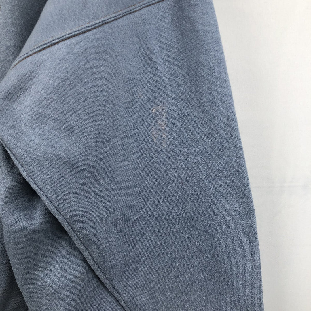 Harley-Davidson Advertising Sweatshirt Pullover Hoodie, Made in USA, Men's Size XXXL (equivalent), Double-Sided Print cotton Blue type light blue Vintage Second Hand